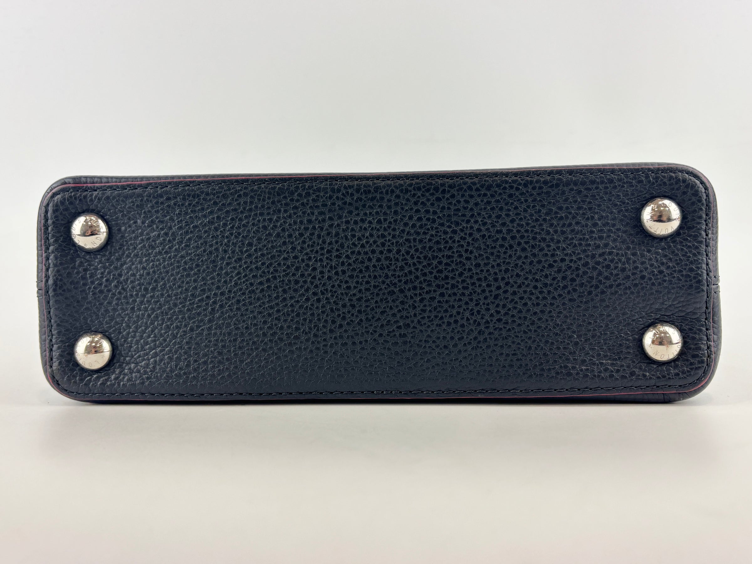 Capucines BB Navy Blue Taurillon Leather