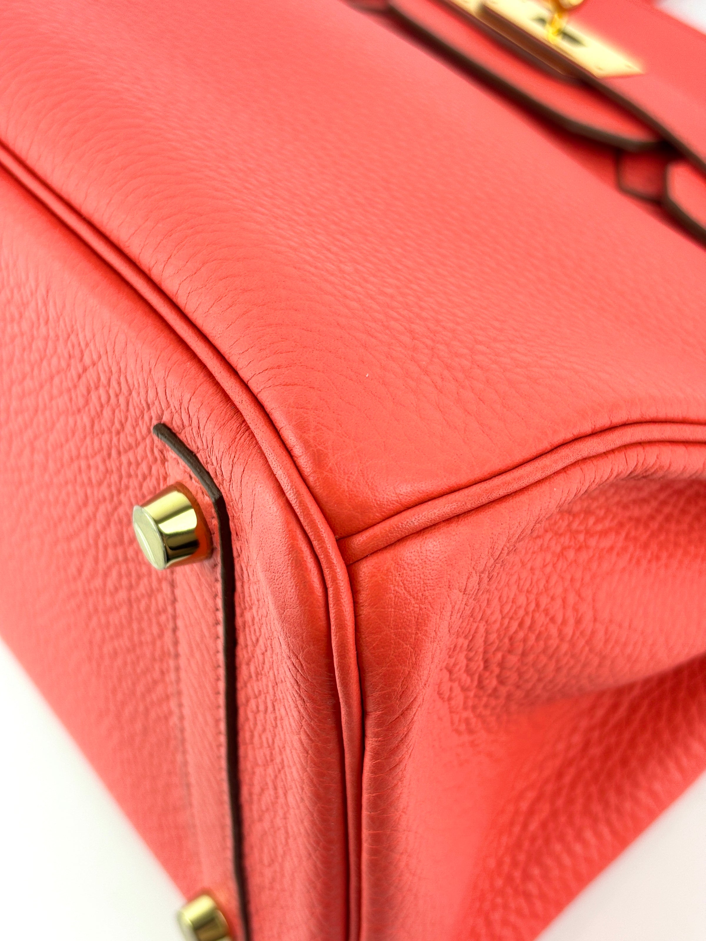 Birkin 30 Rose Jaipur Clemence GHW