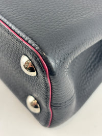 Capucines BB Navy Blue Taurillon Leather