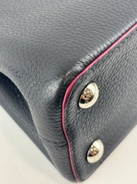 Capucines BB Navy Blue Taurillon Leather