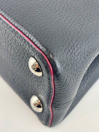 Capucines BB Navy Blue Taurillon Leather