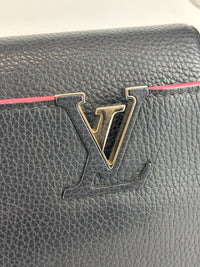 Capucines BB Navy Blue Taurillon Leather