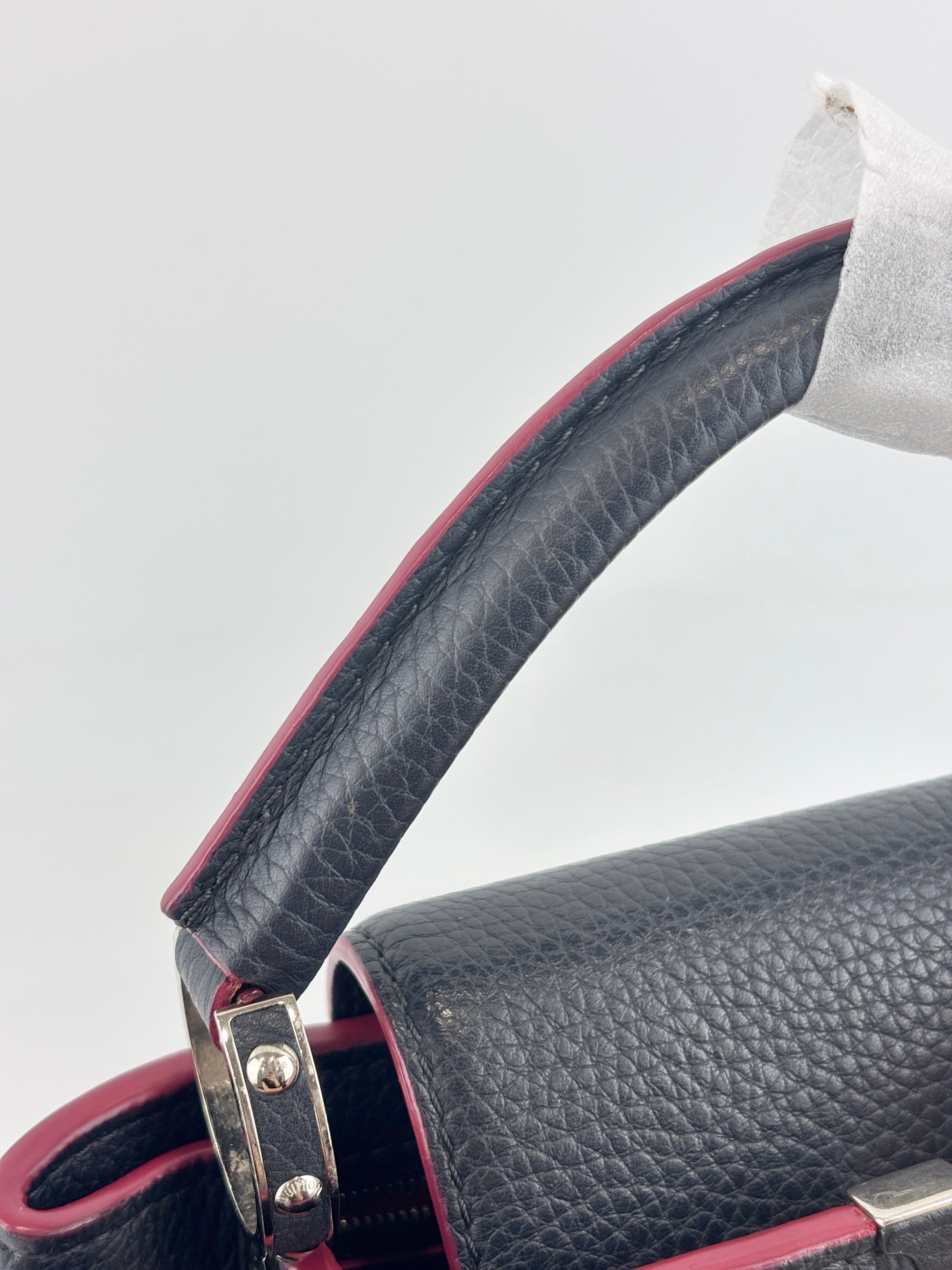 Capucines BB Navy Blue Taurillon Leather