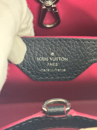Capucines BB Navy Blue Taurillon Leather