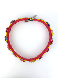 Fendi Multicolor Leather Flower Strap You Shoulder Strap