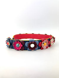Fendi Multicolor Leather Flower Strap You Shoulder Strap