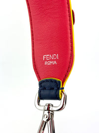 Fendi Multicolor Leather Flower Strap You Shoulder Strap