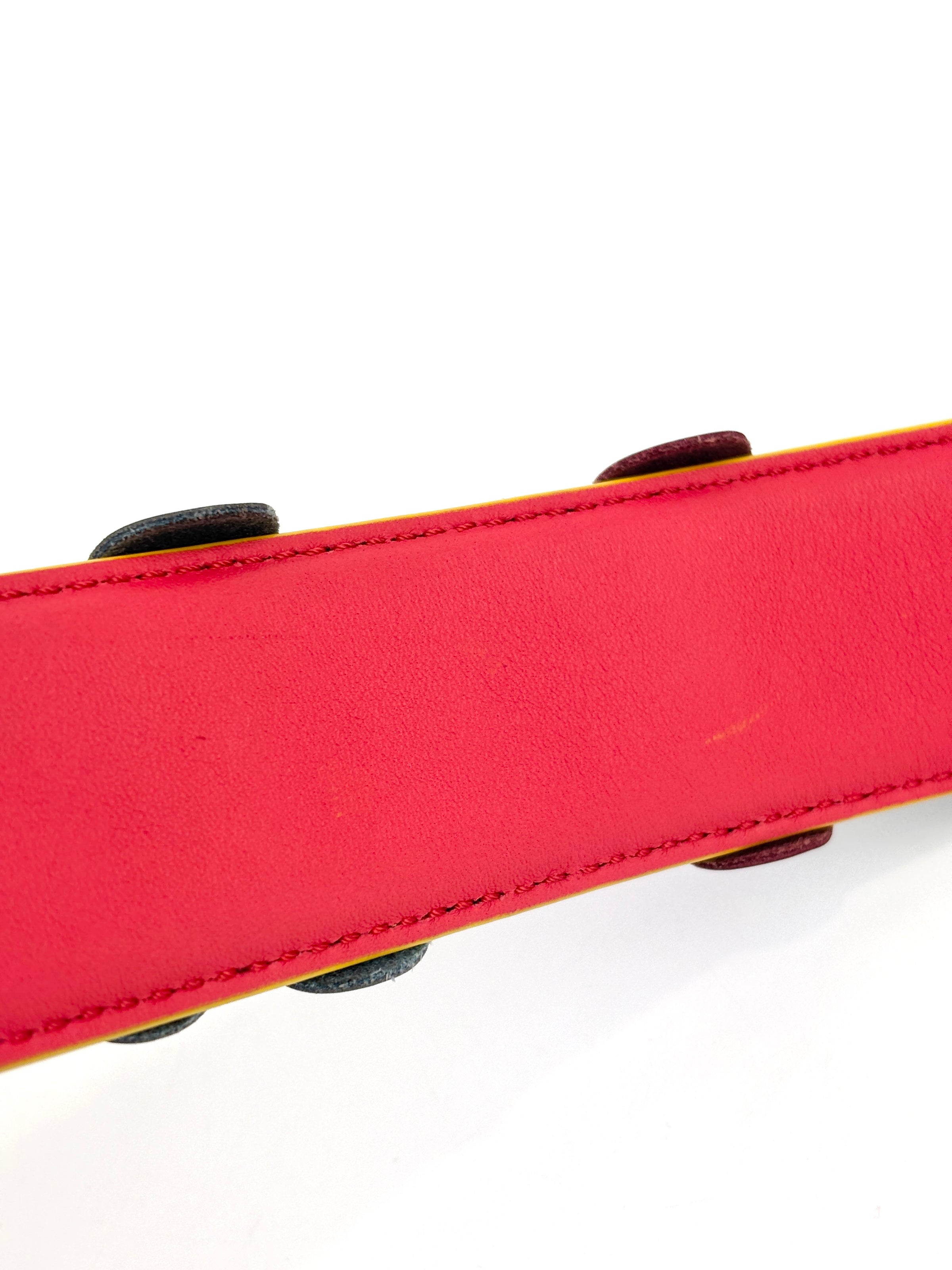 Fendi Multicolor Leather Flower Strap You Shoulder Strap