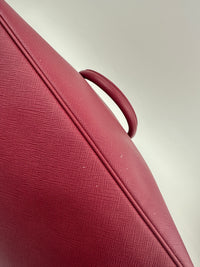 BN1786 Large Saffiano Lux Double Zip Pink Tote Bag