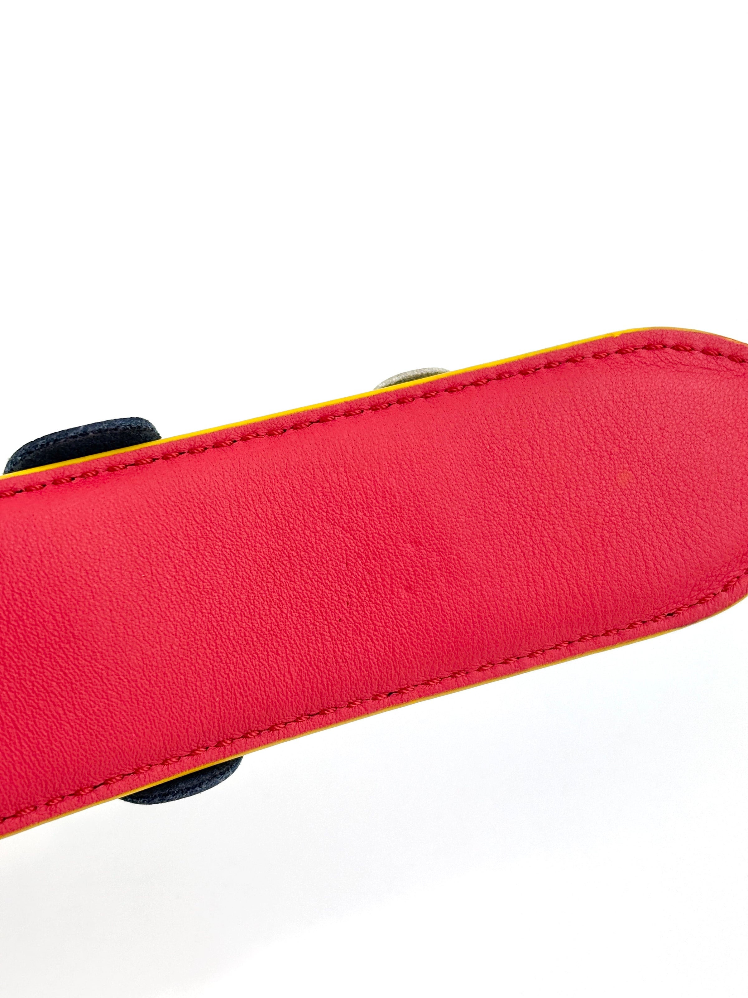 Fendi Multicolor Leather Flower Strap You Shoulder Strap