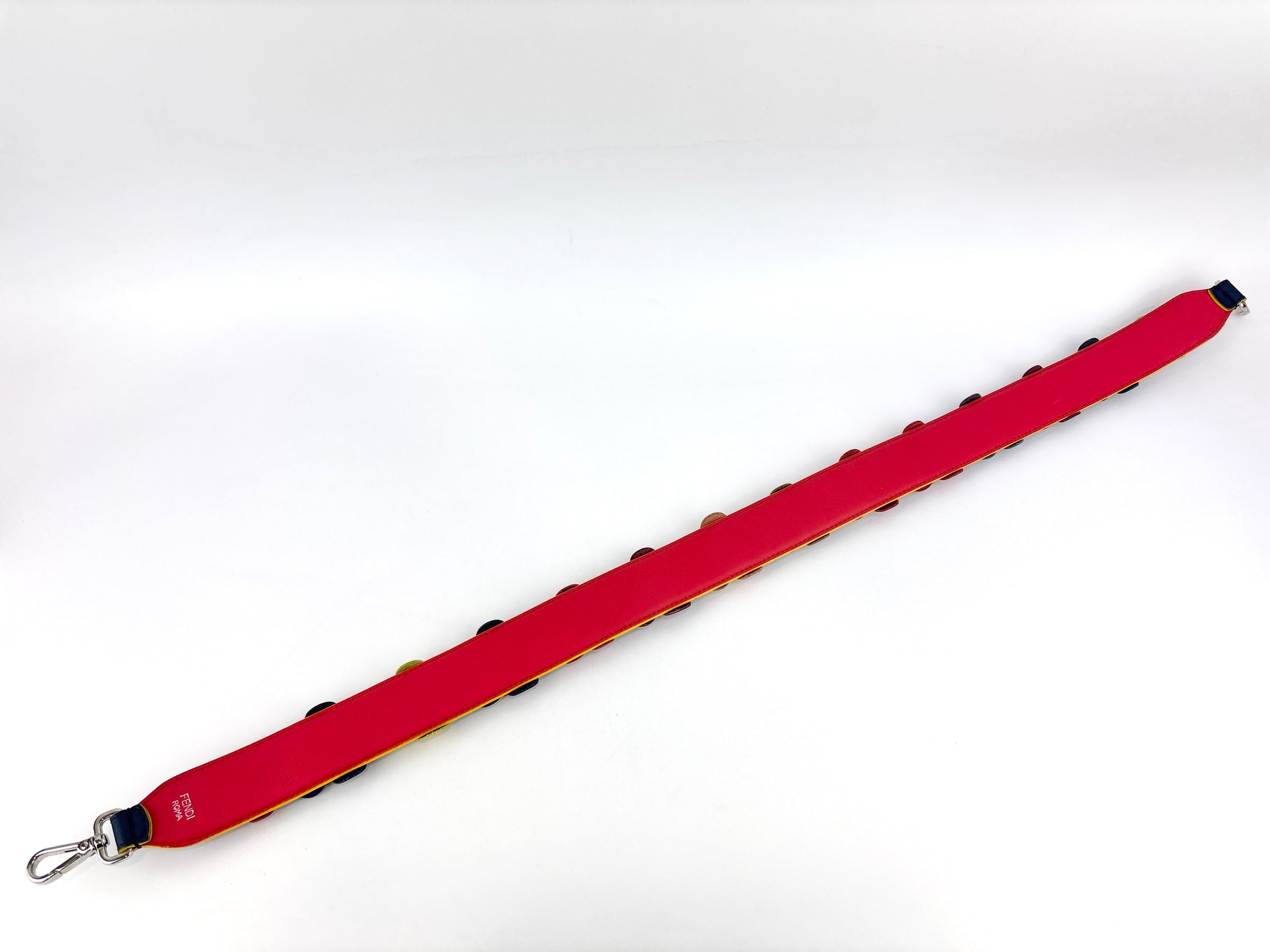 Fendi Multicolor Leather Flower Strap You Shoulder Strap