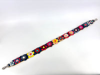 Fendi Multicolor Leather Flower Strap You Shoulder Strap