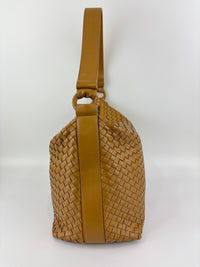 Intrecciato Woven Nappa Pyramid Bag