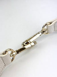 Logo Shoulder Strap in Black / White