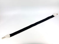 Logo Shoulder Strap in Black / White