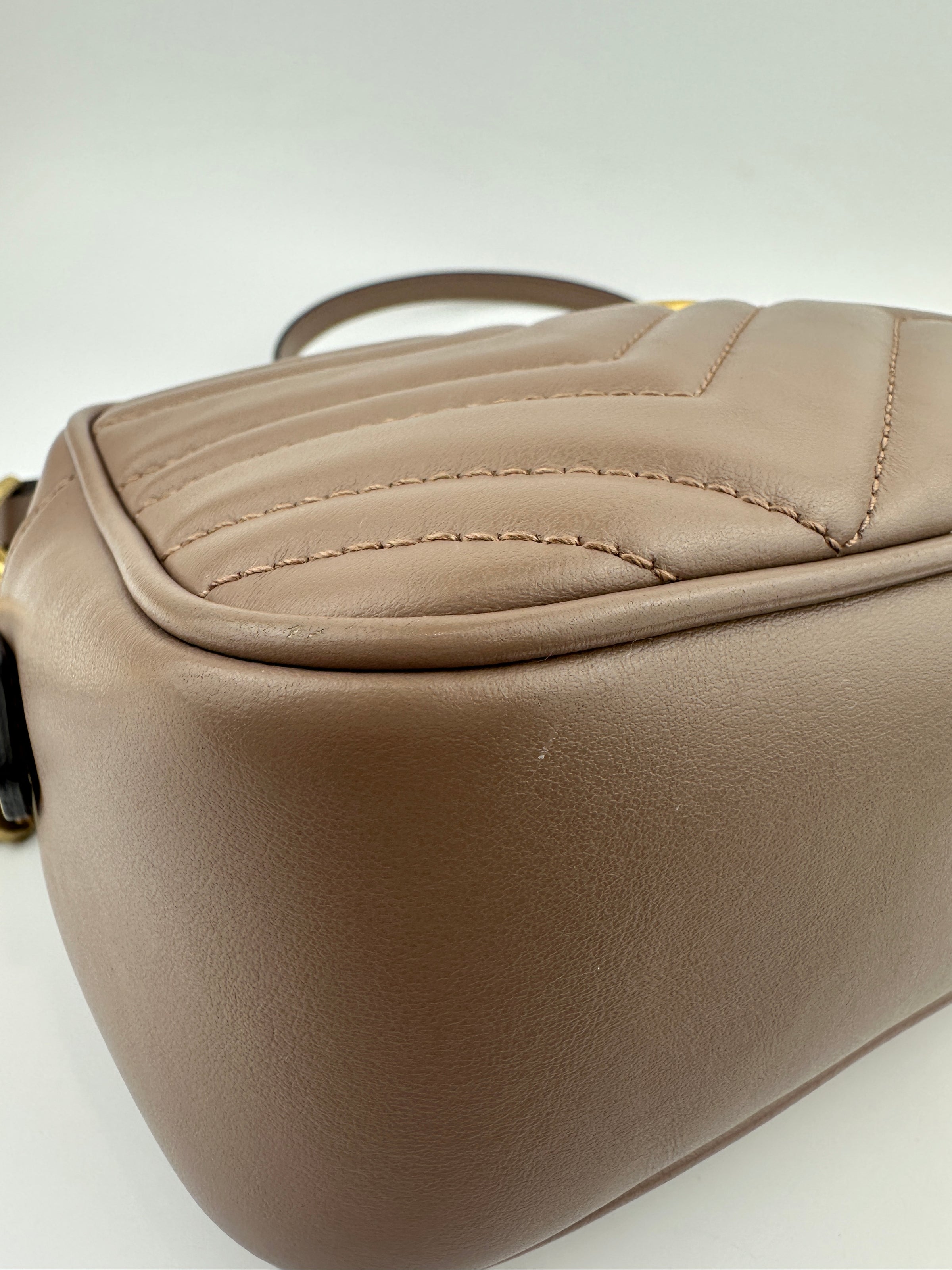 GG Marmont Small Dusty Pink Camera Bag