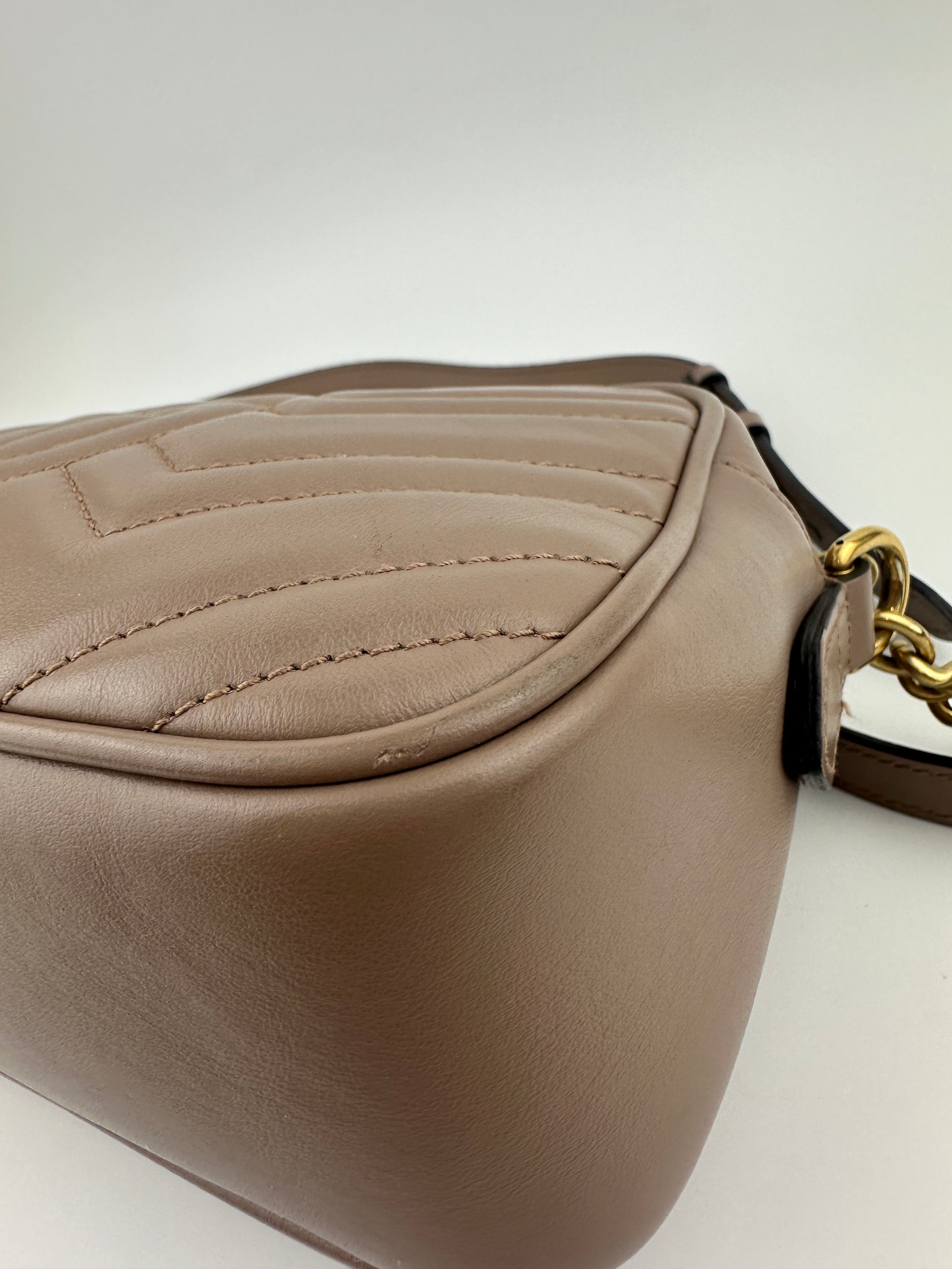 GG Marmont Small Dusty Pink Camera Bag