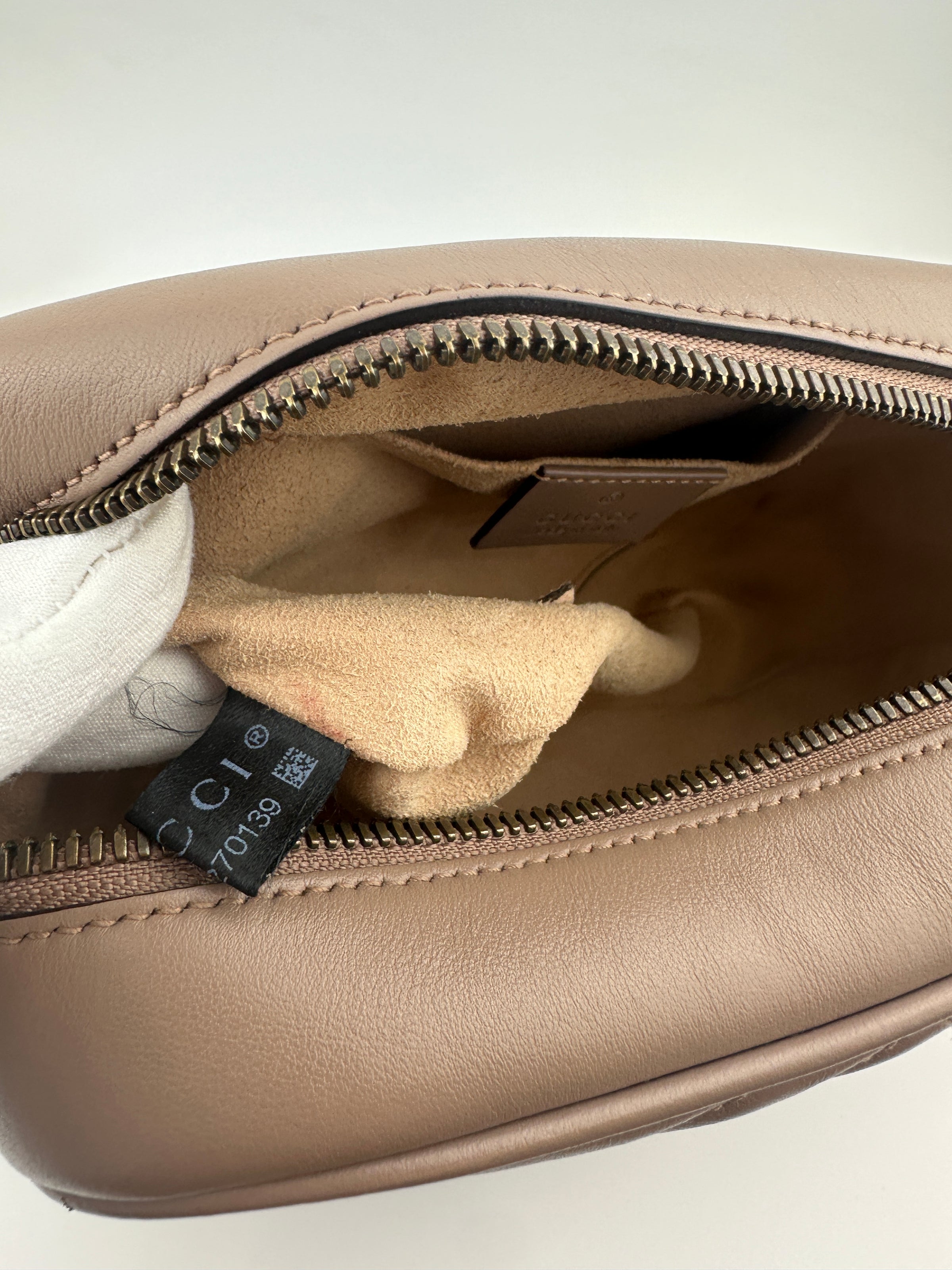 GG Marmont Small Dusty Pink Camera Bag