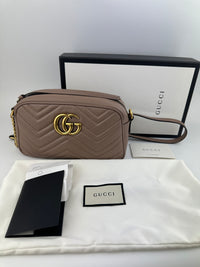 GG Marmont Small Dusty Pink Camera Bag