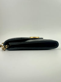 443122 GG Marmont Black Wallet on Chain