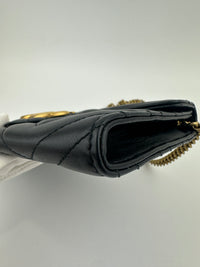 443122 GG Marmont Black Wallet on Chain