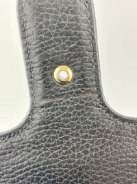 Interlocking G Shoulder Bag in Black Calfskin