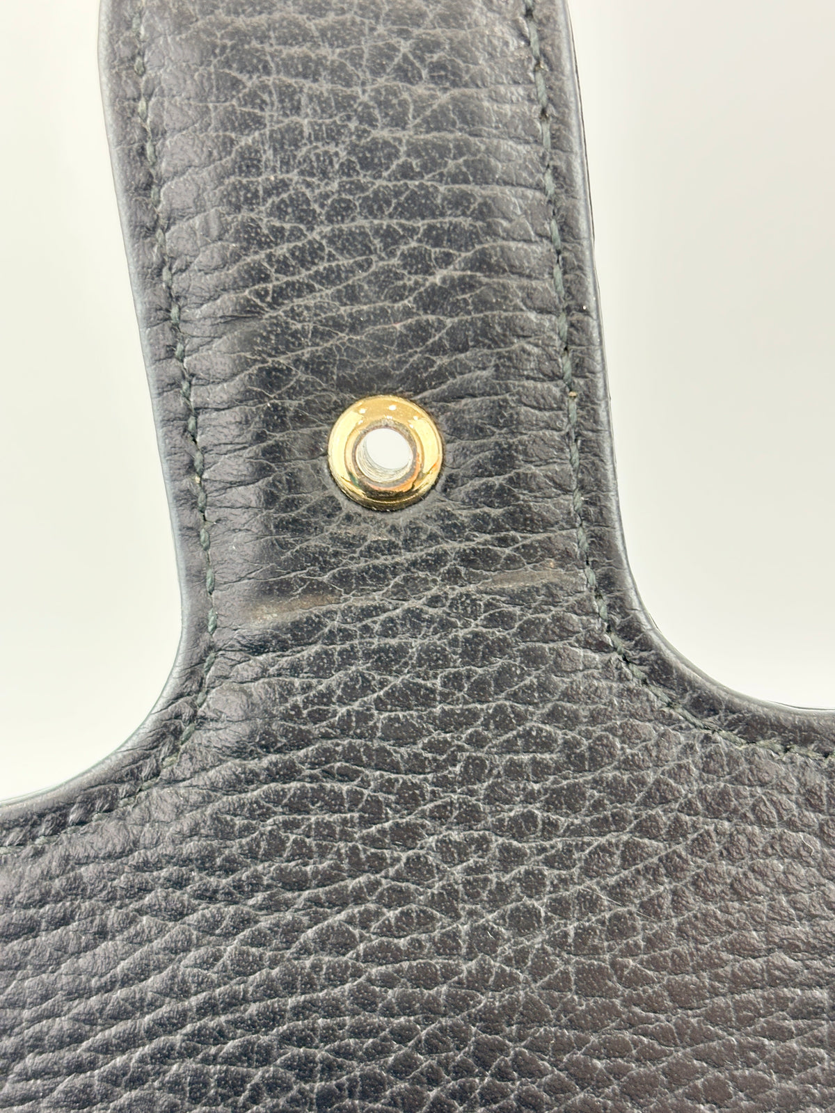 Interlocking G Shoulder Bag in Black Calfskin
