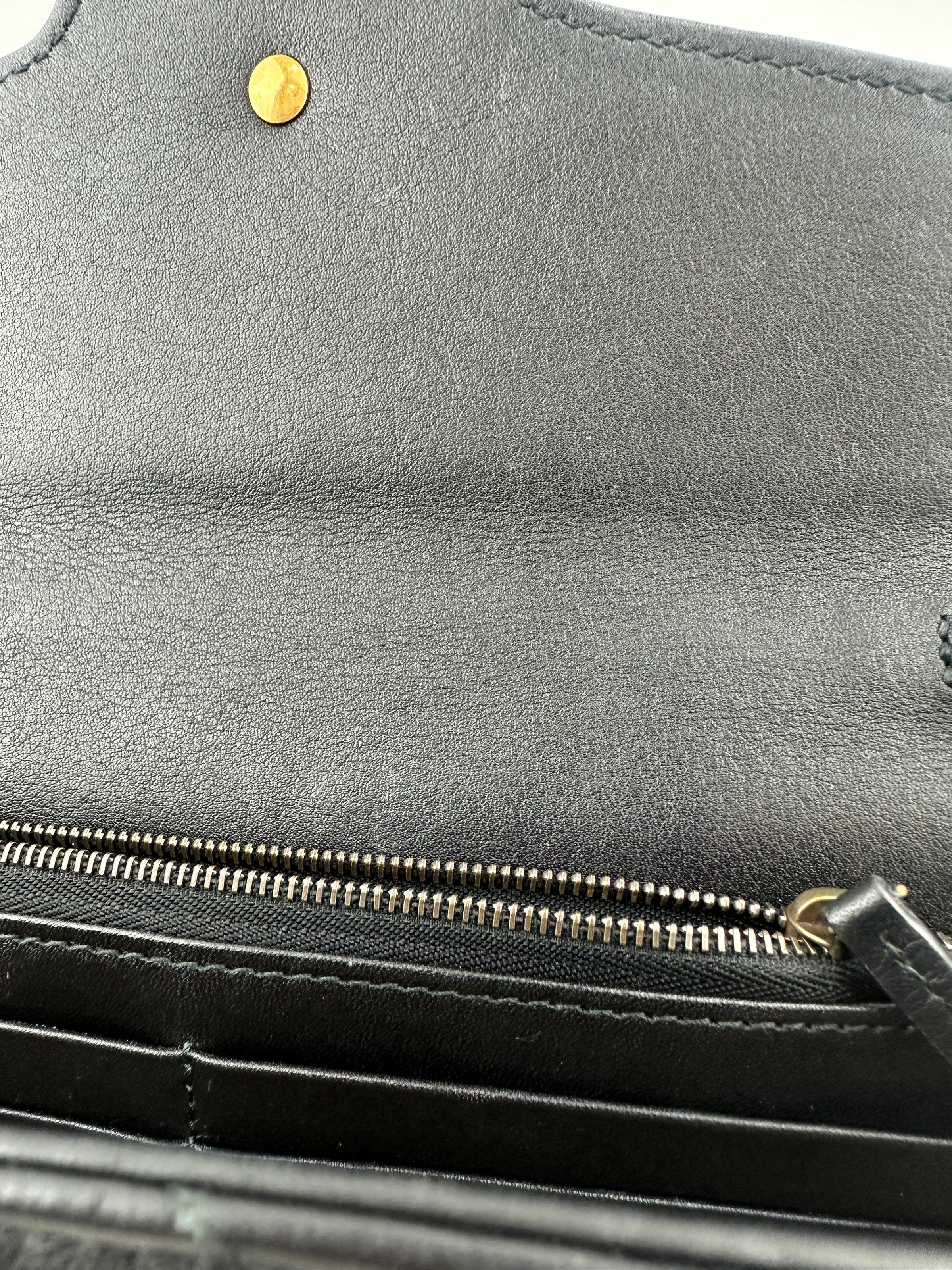 443122 GG Marmont Black Wallet on Chain