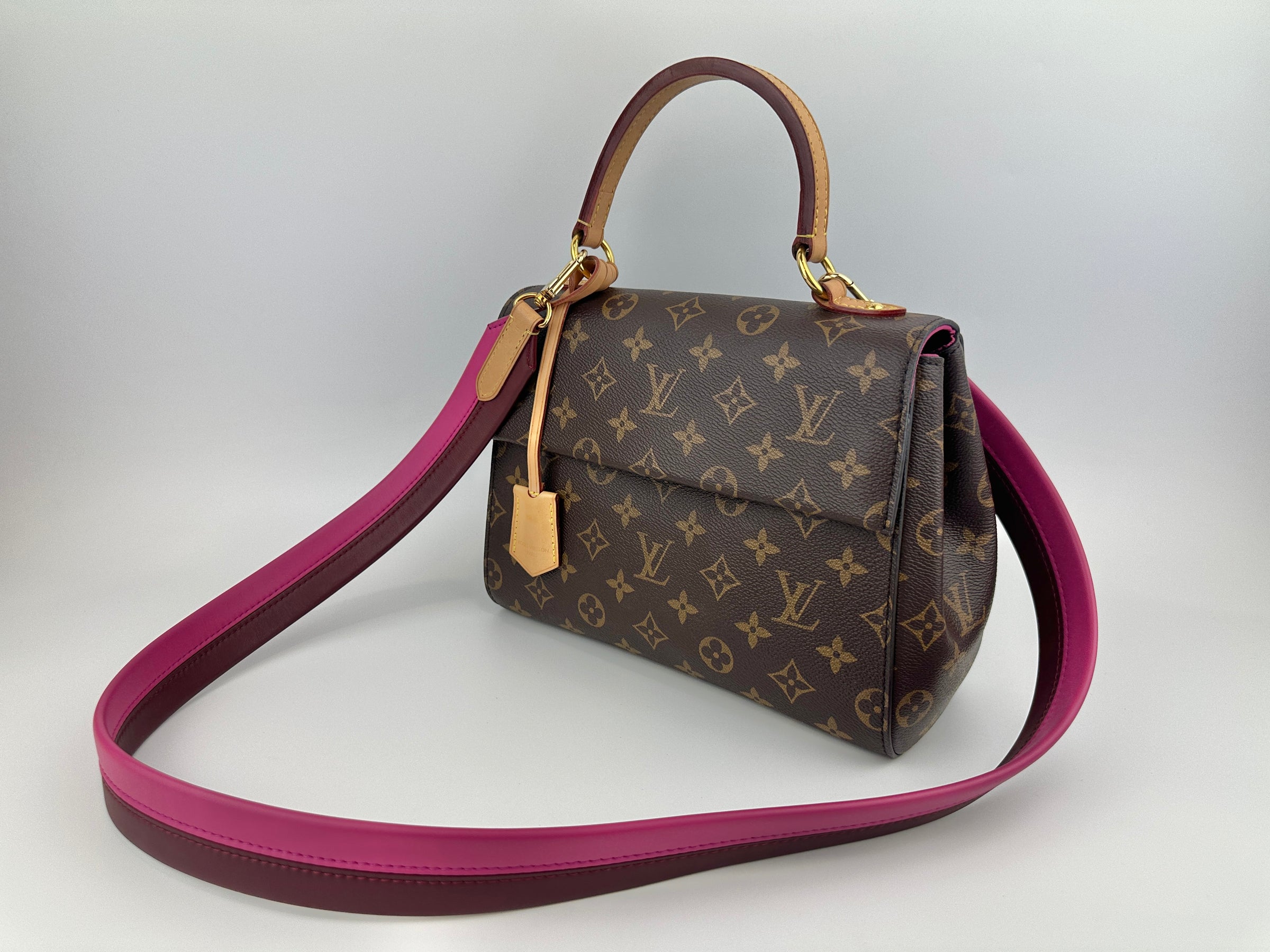 M42738 Cluny BB Monogram Canvas Bordeaux / Fuchsia Bag