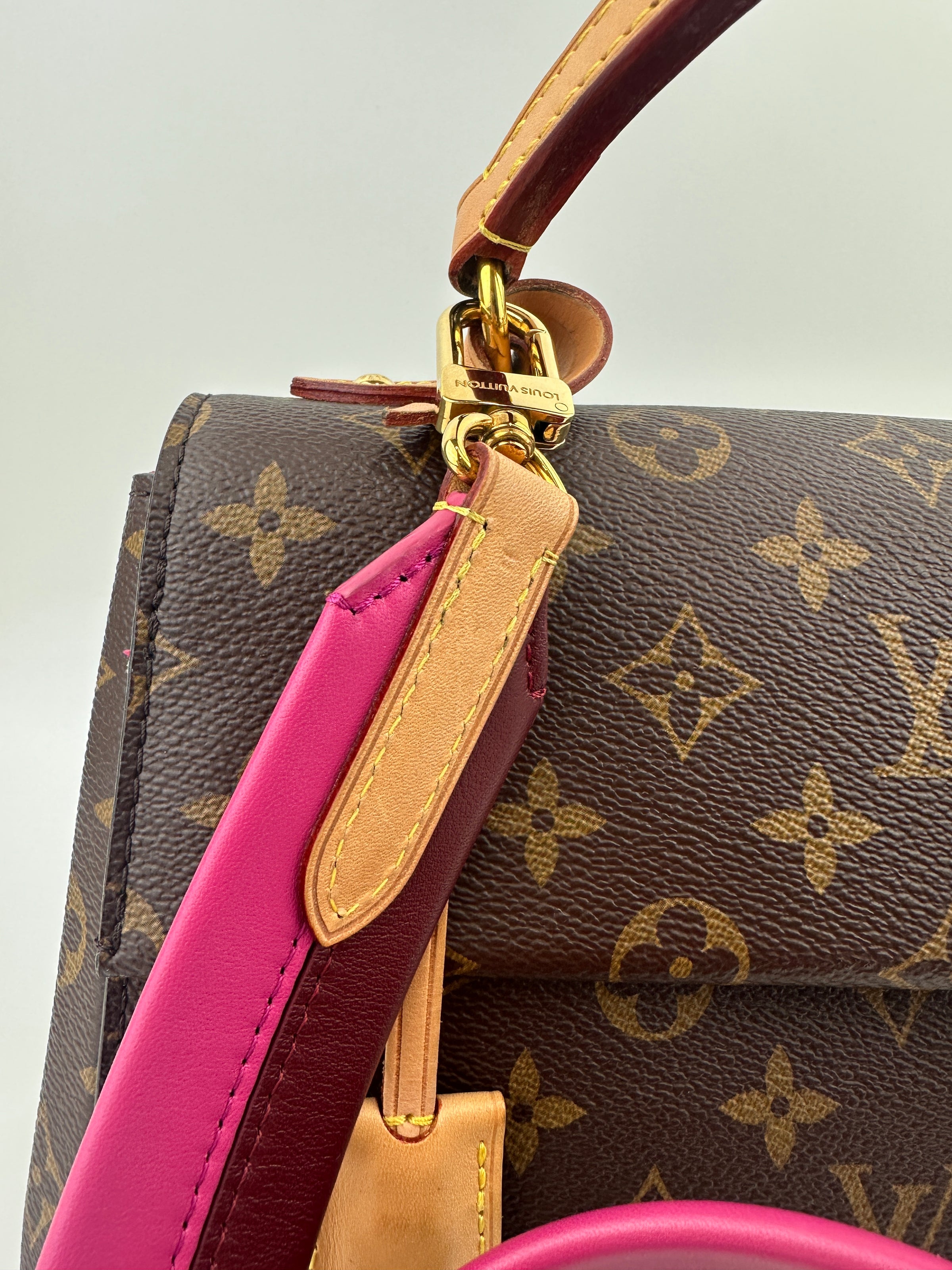 M42738 Cluny BB Monogram Canvas Bordeaux / Fuchsia Bag