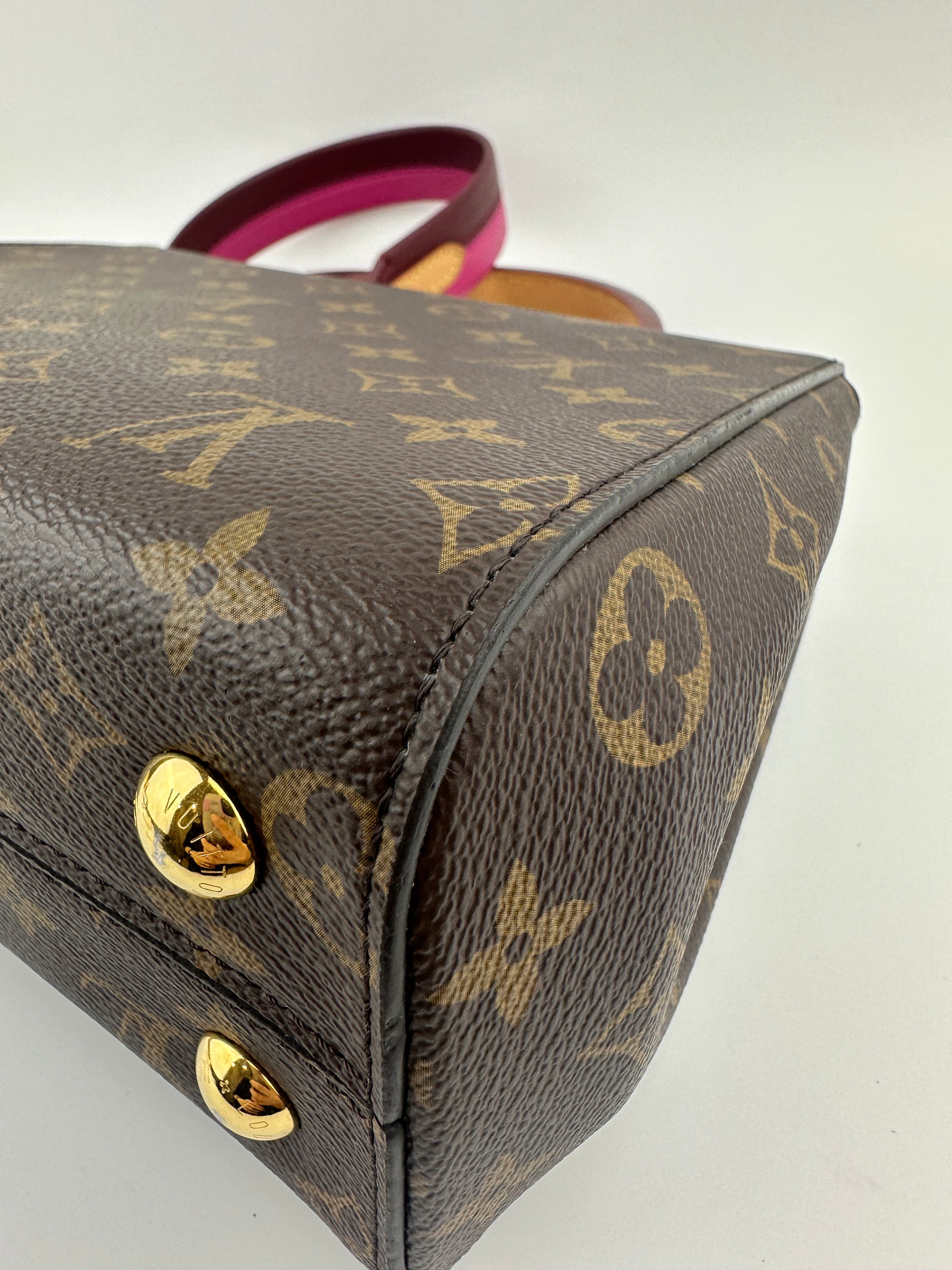 M42738 Cluny BB Monogram Canvas Bordeaux / Fuchsia Bag