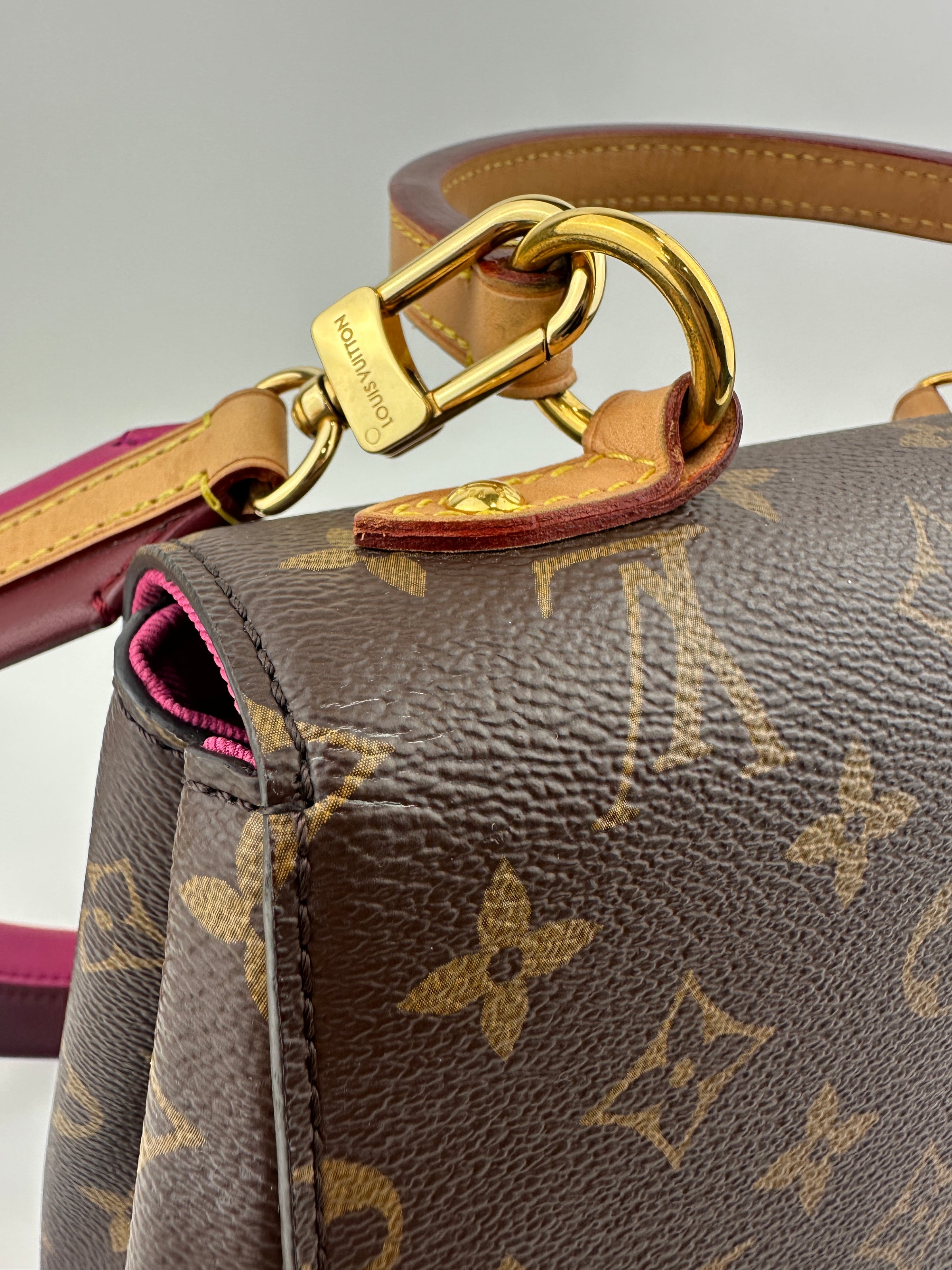 M42738 Cluny BB Monogram Canvas Bordeaux / Fuchsia Bag