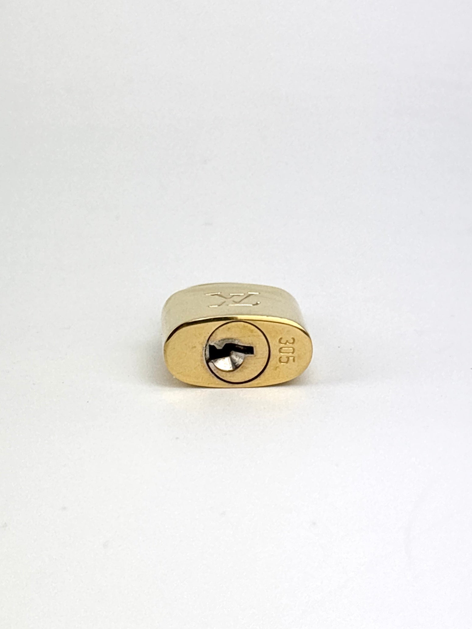Gold Tone Padlock & Keys #305 - Glampot