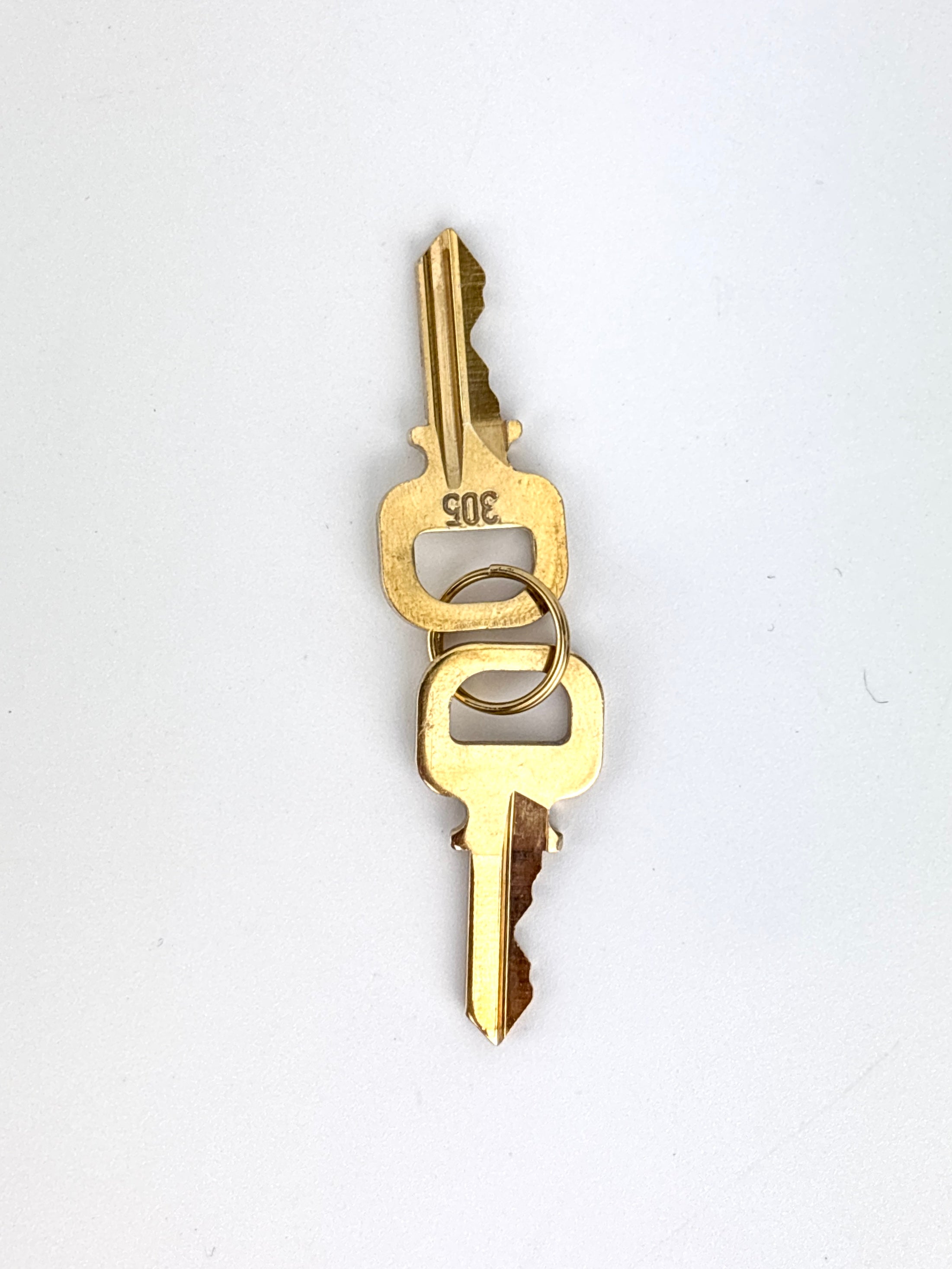 Gold Tone Padlock & Keys #305 - Glampot