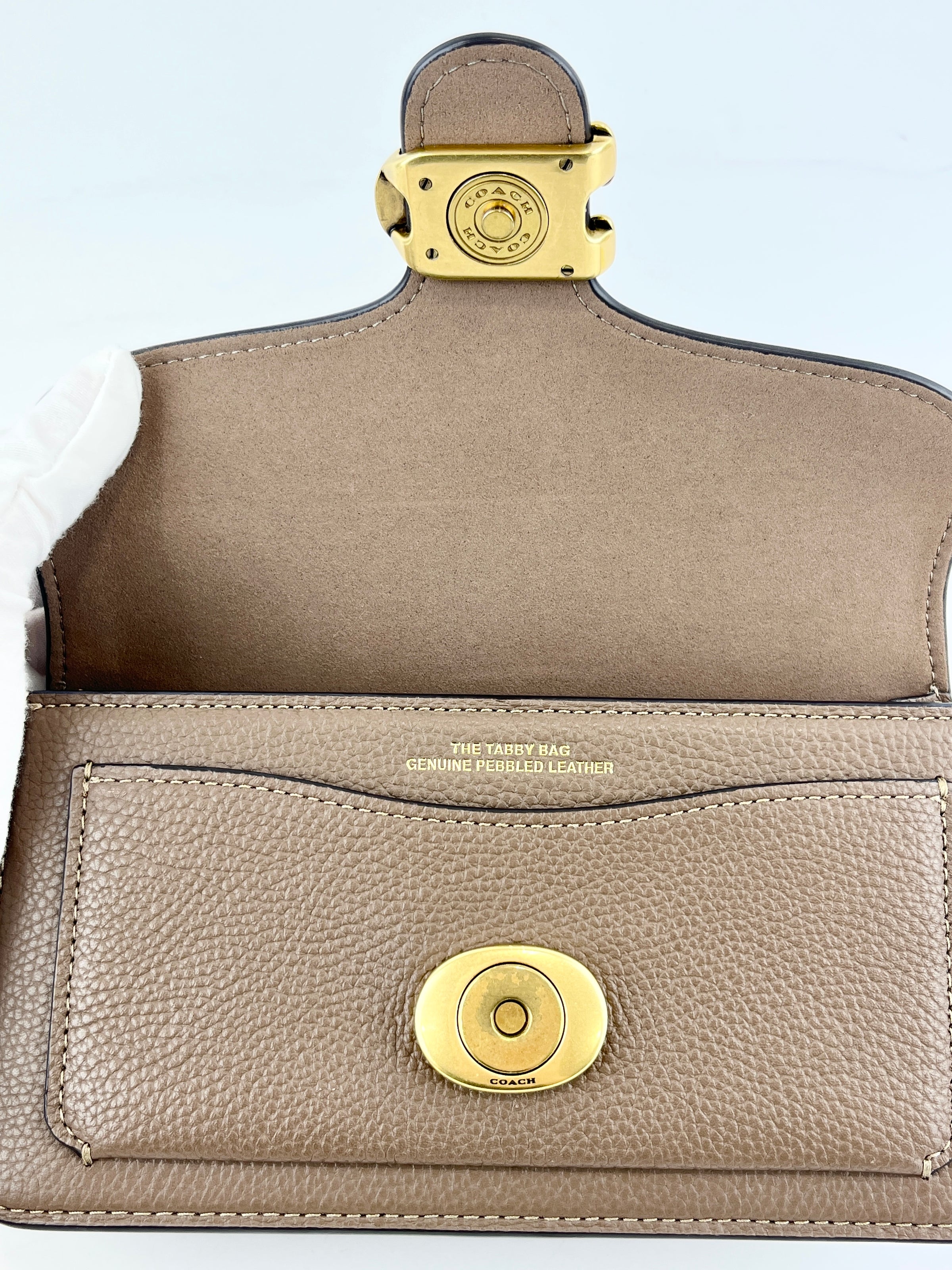 Tabby 20 Shoulder Bag Stone Brown CY201