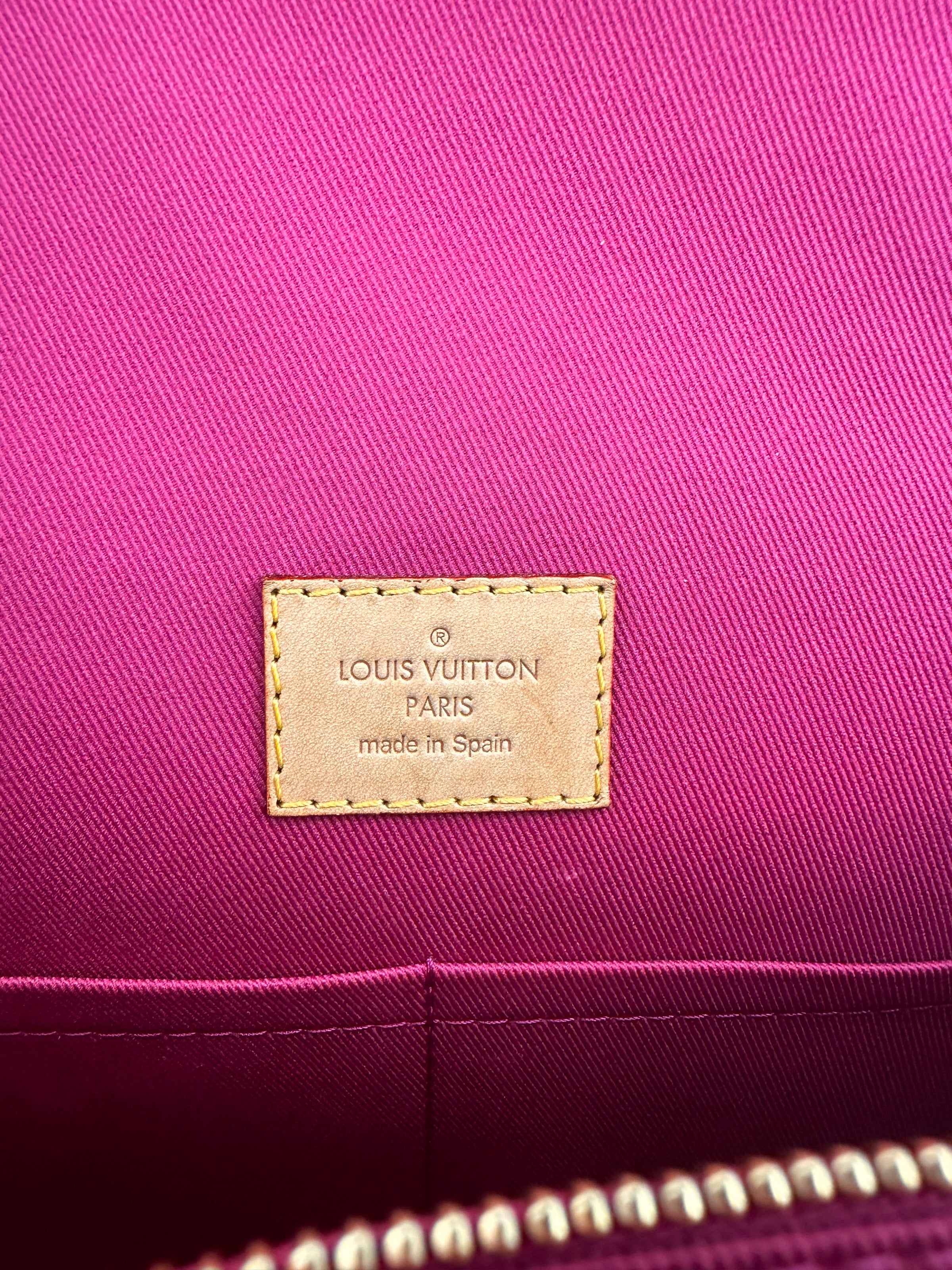 M42738 Cluny BB Monogram Canvas Bordeaux / Fuchsia Bag