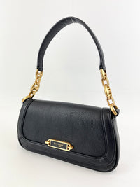 Gramercy Small Flap Shoulder Bag Black