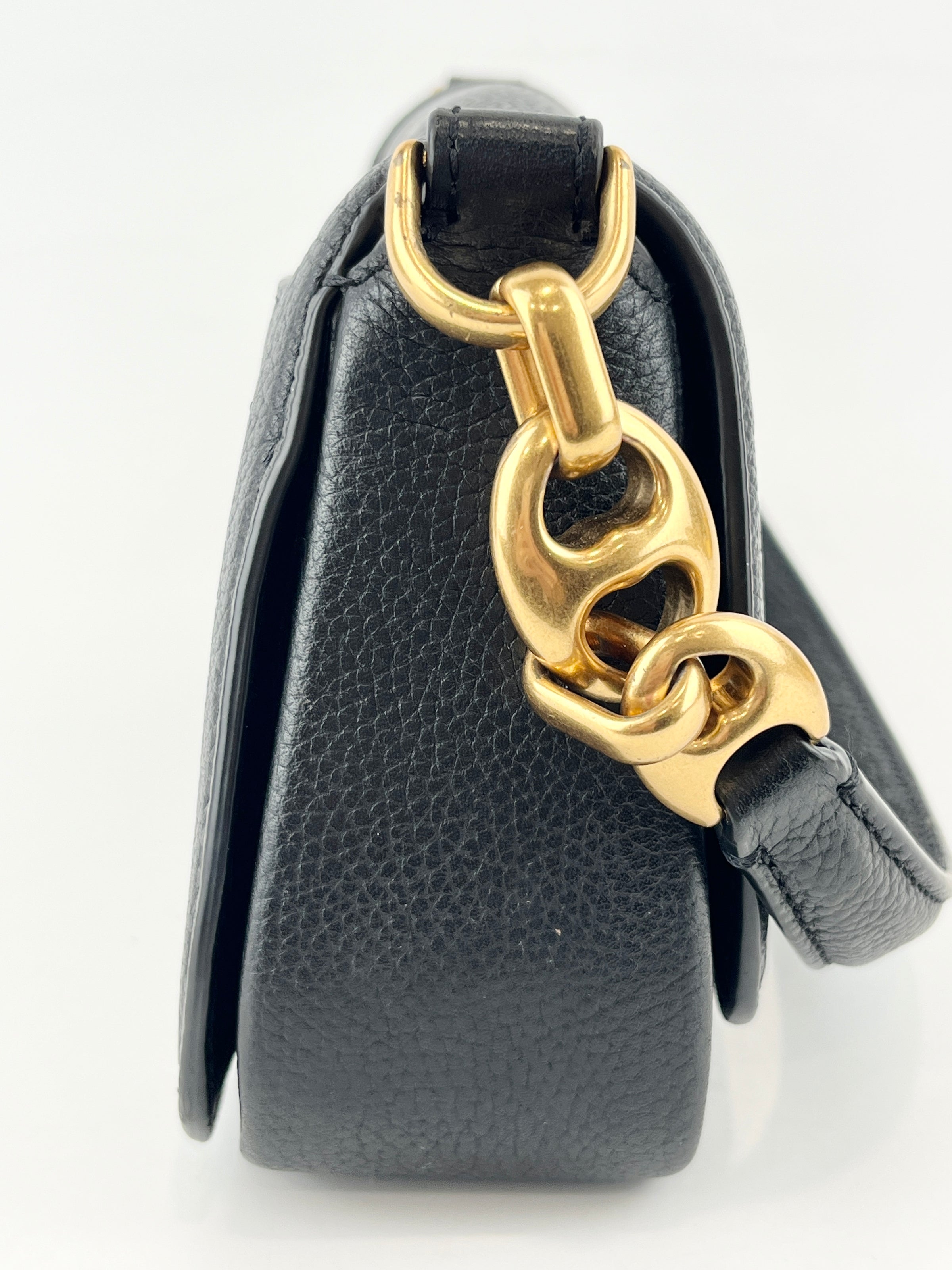 Gramercy Small Flap Shoulder Bag Black