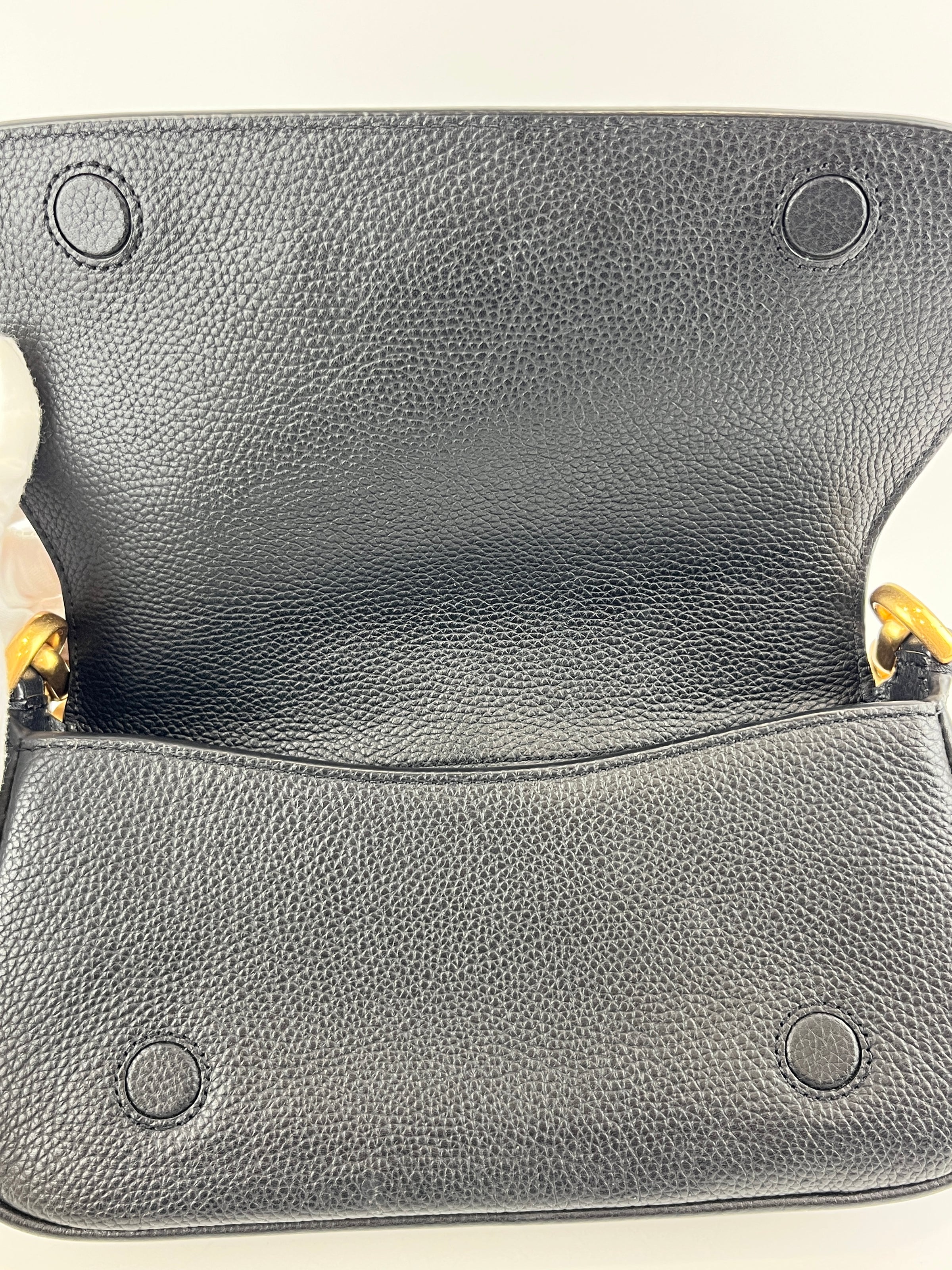Gramercy Small Flap Shoulder Bag Black