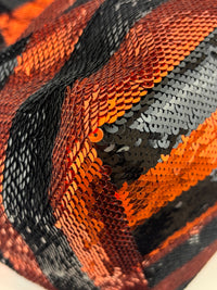 BR4727 Paillettes Satin Sequin Stripes Tote in Arancio
