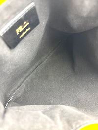 Yellow Fendi Roma Drawstring Pouch Bag with Strap