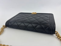 AP1117 Boy Wallet on Chain Black Caviar GHW