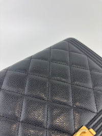 AP1117 Boy Wallet on Chain Black Caviar GHW