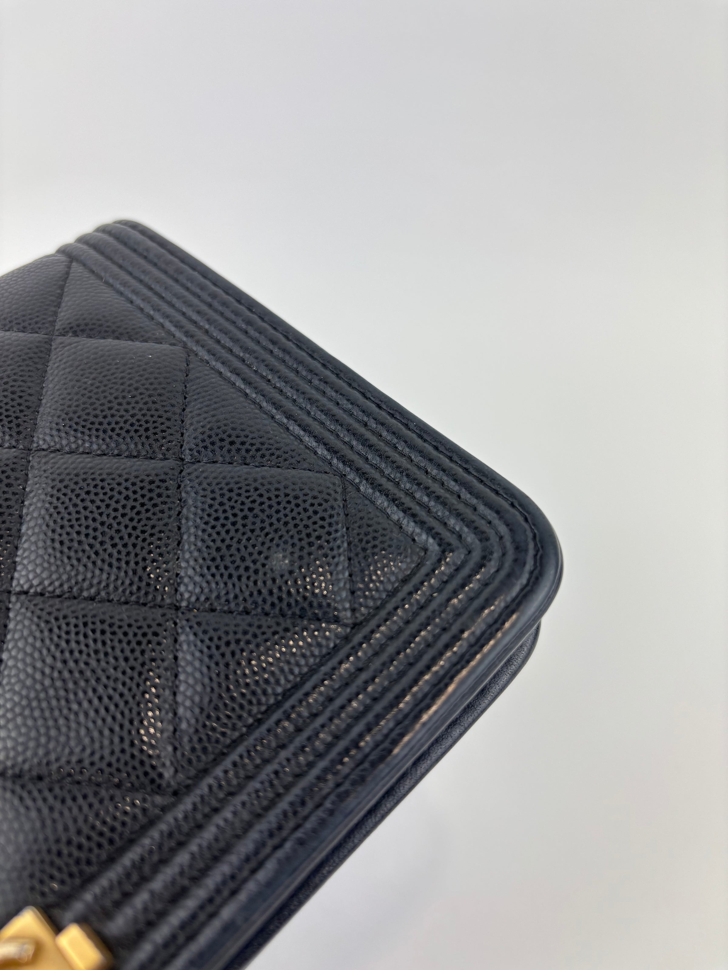 AP1117 Boy Wallet on Chain Black Caviar GHW