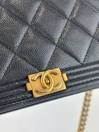 AP1117 Boy Wallet on Chain Black Caviar GHW