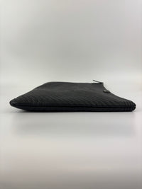 Boy Large O Case Chevron Caviar Clutch in Black