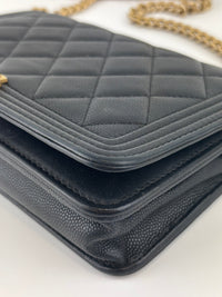 AP1117 Boy Wallet on Chain Black Caviar GHW