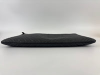 Boy Large O Case Chevron Caviar Clutch in Black