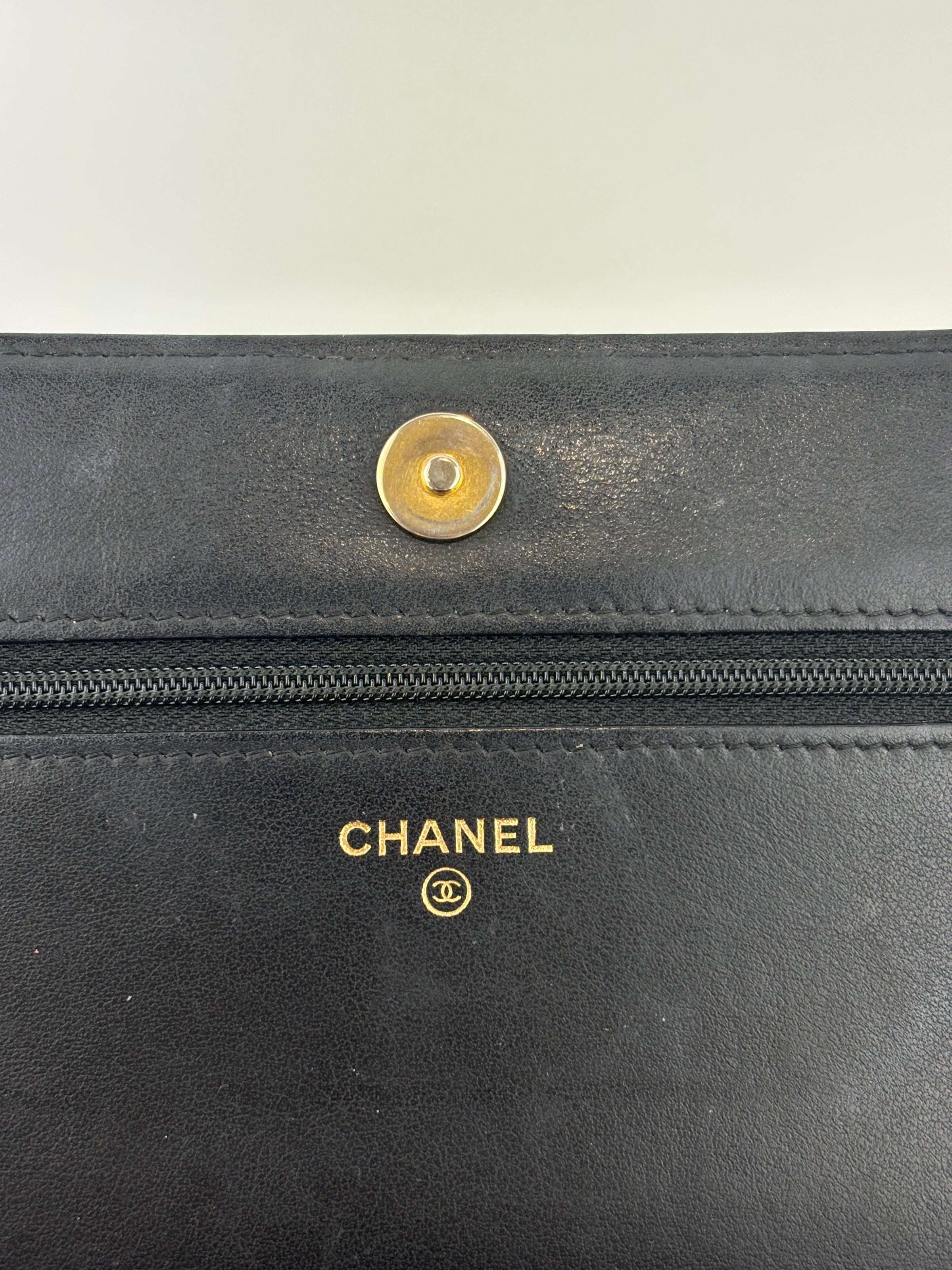 AP1117 Boy Wallet on Chain Black Caviar GHW