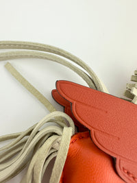 Rodeo Pegase PM Milo Lamb Orange Poppy / Craei / Terre Battue Lambskin Bag Charm